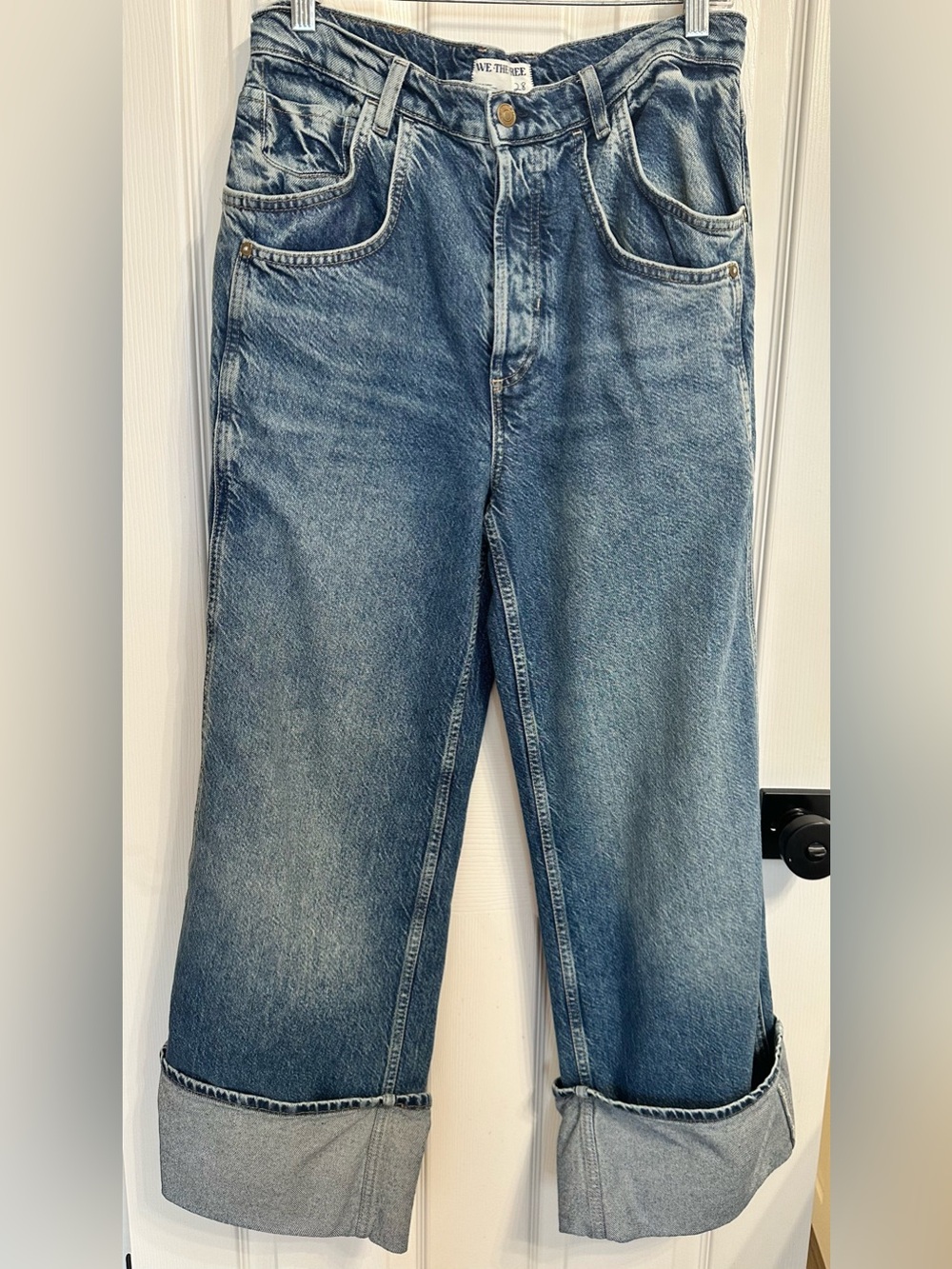 Free People We The Free Final Countdown Cuffed Mid-Rise Jeans Size 28 $128 - Picture 5 of 7